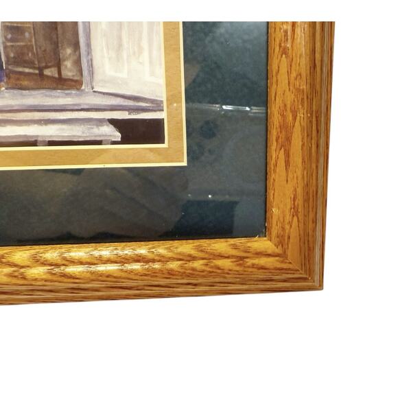 Amish Schoolhouse Professionally Matted & Wood Framed Print Rectangular Picture - Picture 10 of 16